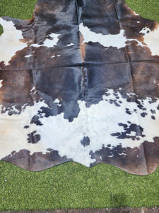 Dark Brown Cowhide Rug #1433