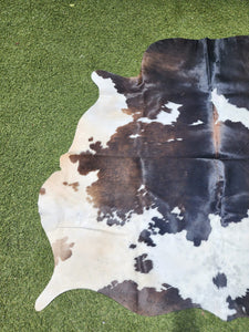 Dark Brown Cowhide Rug #1433