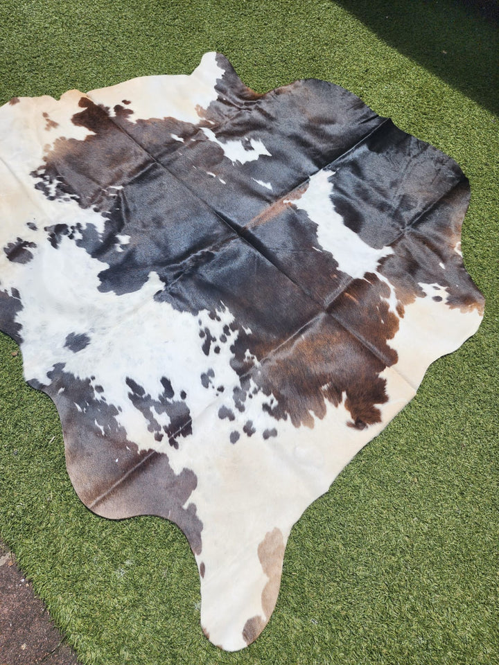 Dark Brown Cowhide Rug #1433