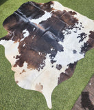 Dark Brown Cowhide Rug #1433