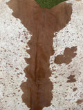 Big brown and white Cow Hide 1409