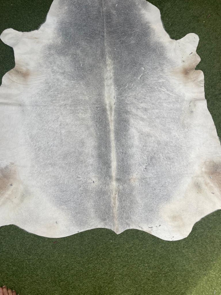 Cowhide Rug Rear Grey