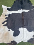 Beautiful Black And White Cow Hide Rug