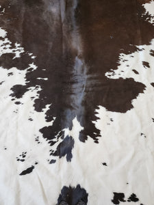 Cowhide rug beautiful tri splashed rug