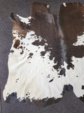 Cowhide rug beautiful tri splashed rug