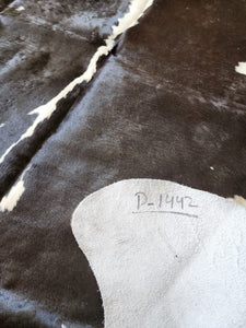 Black N White Cowhide Rug #1442-2