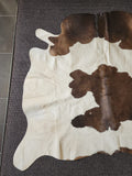 Cowhide rug Trio colour  long hair rug