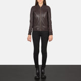 Lucy Brown Leather Jacket