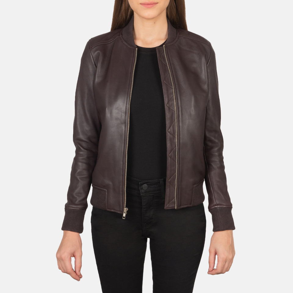 Lucy Brown Leather Jacket