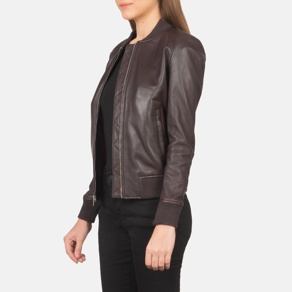 Lucy Brown Leather Jacket