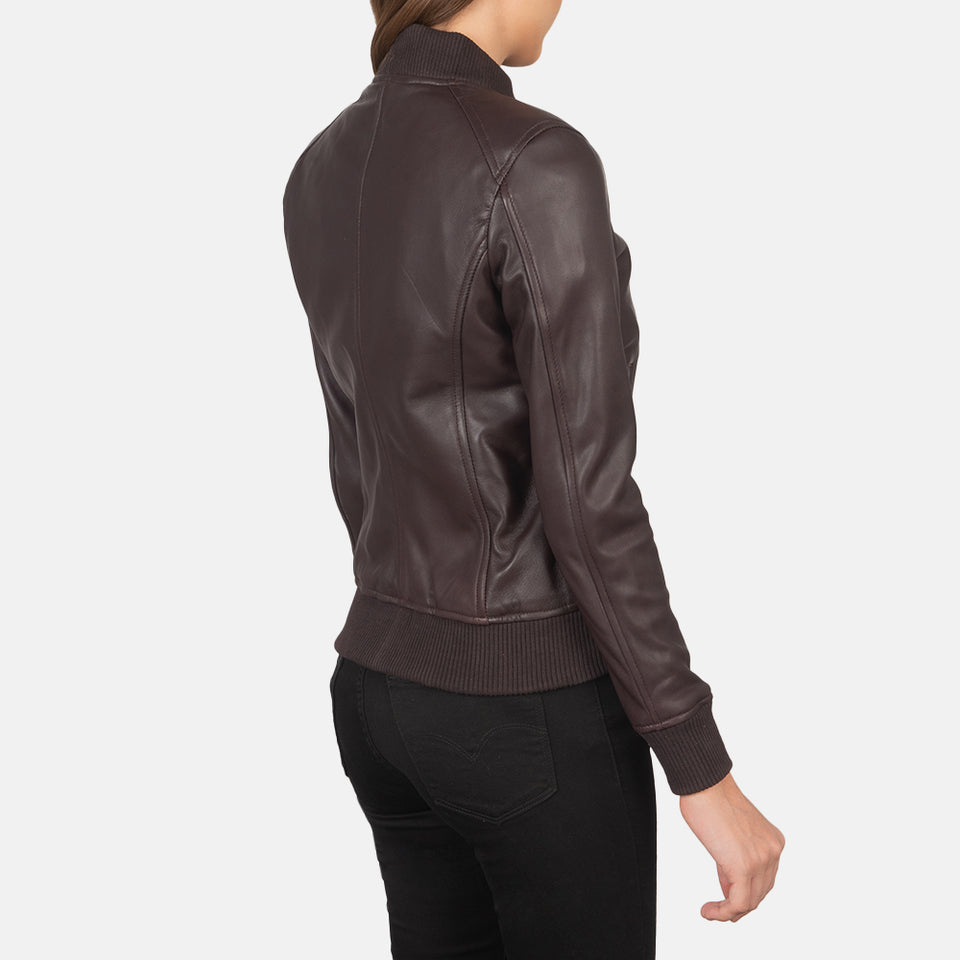 Lucy Brown Leather Jacket